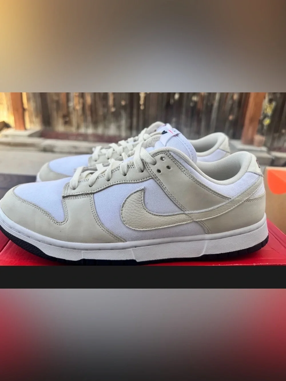 Nike Dunk Low LX White Coconut Milk, Size 10.5 Men’s/12 Women’s. Used